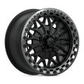 MSA Offroad Wheels - MA53 BOLO UTV BEADLOCK - Black - Matte Black W/ Gl-Gunmetal Rg - 15" x 7", 38 Offset, 5x114.3 (Bolt pattern), 72.56mm HUB