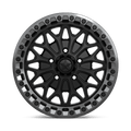 MSA Offroad Wheels - MA53 BOLO UTV BEADLOCK - Black - Matte Black W/ Gl-Gunmetal Rg - 15" x 7", 38 Offset, 5x114.3 (Bolt pattern), 72.56mm HUB