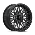MSA Offroad Wheels - MA53 BOLO UTV BEADLOCK - Black - Gloss Black Milled - 18" x 7", 10 Offset, 4x156 (Bolt pattern), 115.1mm HUB
