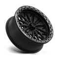 MSA Offroad Wheels - MA53 BOLO UTV BEADLOCK - Black - Matte Black W/ Gl-Gunmetal Rg - 18" x 7", 10 Offset, 4x137 (Bolt pattern), 96mm HUB