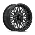 MSA Offroad Wheels - MA53 BOLO UTV BEADLOCK - Black - Gloss Black Milled - 18" x 7", 10 Offset, 5x114.3 (Bolt pattern), 72.56mm HUB