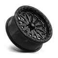 MSA Offroad Wheels - MA53 BOLO UTV BEADLOCK - Black - Gloss Black Milled - 18" x 7", 10 Offset, 5x114.3 (Bolt pattern), 72.56mm HUB