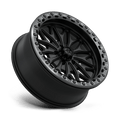 MSA Offroad Wheels - MA53 BOLO UTV BEADLOCK - Black - Matte Black W/ Gl-Gunmetal Rg - 18" x 7", 10 Offset, 5x114.3 (Bolt pattern), 72.56mm HUB