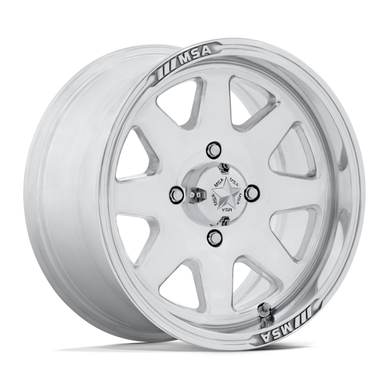 MSA Offroad Wheels - SPARK - Polished - 14" x 7", 10 Offset, 4x137 (Bolt pattern), 96.00mm HUB