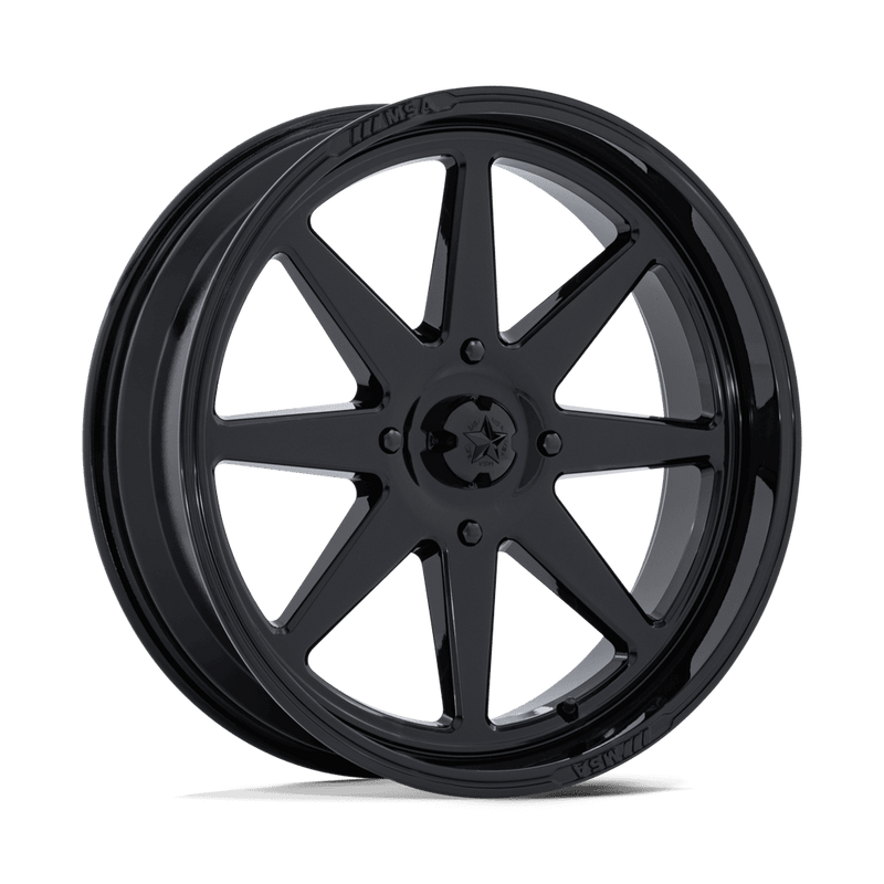MSA Offroad Wheels - SPARK - Black - Gloss Black - 15" x 7", 10 Offset, 5x114.3 (Bolt pattern), 72.56mm HUB