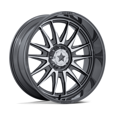 MSA Offroad Wheels - COMMANDER - Grey - Platinum with Machined Face - 24" x 10", -25 Offset, 4x137/156 (Bolt pattern), 110.10mm HUB
