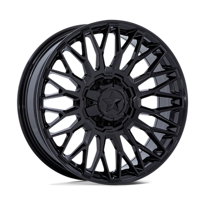 MSA Offroad Wheels - M50 CLUBBER - Black - Matte Black Ddt - 14" x 7", 10 Offset, 4x137/156 (Bolt pattern), 110.1mm HUB