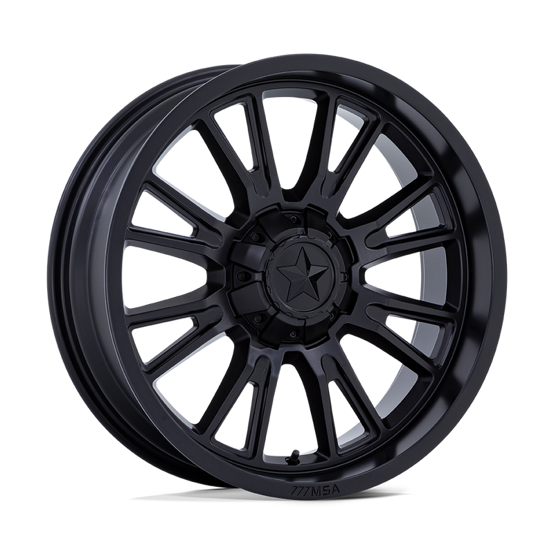 MSA Offroad Wheels - M51 THUNDERLIPS - Black - Matte Black - 20" x 7", 0 Offset, 4x137/156 (Bolt pattern), 110.1mm HUB