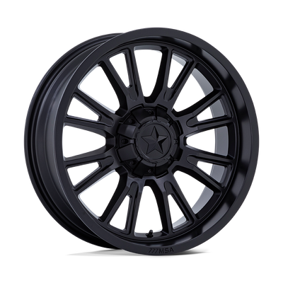 MSA Offroad Wheels - M51 THUNDERLIPS - Black - Matte Black - 22" x 7", 0 Offset, 4x137/156 (Bolt pattern), 110.1mm HUB