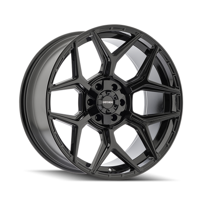 Mayhem - VANQUISH - Black - Gloss Black - 20" x 10", -19 Offset, 6x135/139.7 (Bolt pattern), 106.00mm HUB