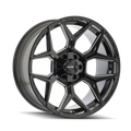 Mayhem - VANQUISH - Black - Gloss Black Milled - 20" x 10", -19 Offset, 6x135/139.7 (Bolt pattern), 106.00mm HUB