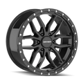 Mayhem - VECTOR - Black - Gloss Black - 17" x 9", 18 Offset, 6x139.7 (Bolt pattern), 106.00mm HUB