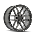 Mayhem - VECTOR - Gunmetal - Matte Gunmetal Black Lip - 17" x 9", 18 Offset, 6x135 (Bolt pattern), 87.10mm HUB