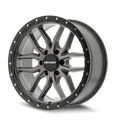 Mayhem - VECTOR - Gunmetal - Matte Gunmetal Black Lip - 17" x 9", 18 Offset, 6x139.7 (Bolt pattern), 106.00mm HUB