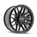 Mayhem - VECTOR - Black - Gloss Black - 17" x 9", 18 Offset, 8x165.1 (Bolt pattern), 125.20mm HUB