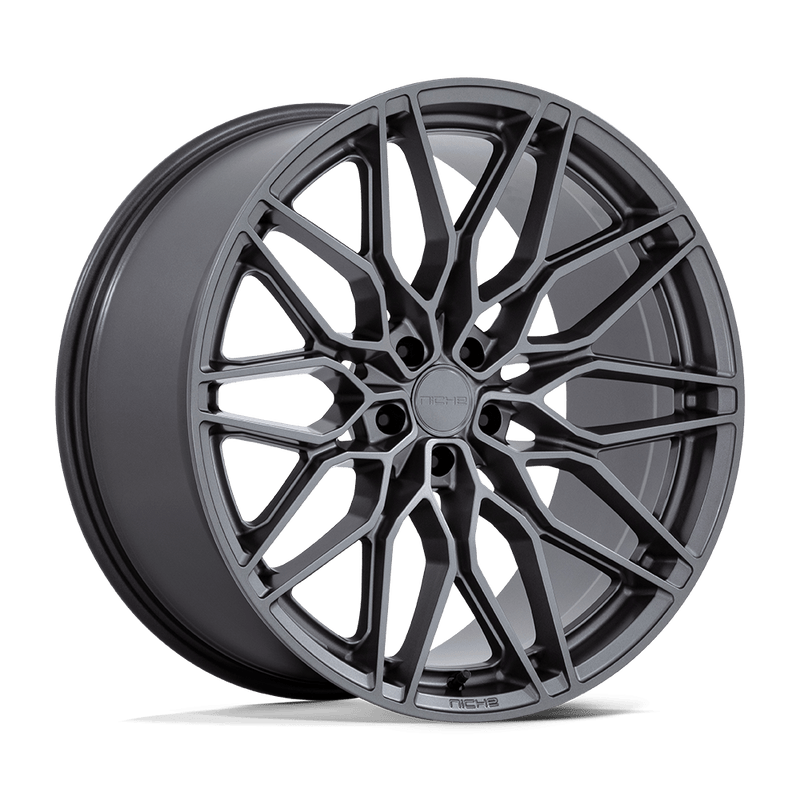 Niche - NC277 CALABRIA 5 - Gunmetal - Matte Gunmetal - 22" x 10.5", 38 Offset, 5x112 (Bolt pattern), 66.56mm HUB