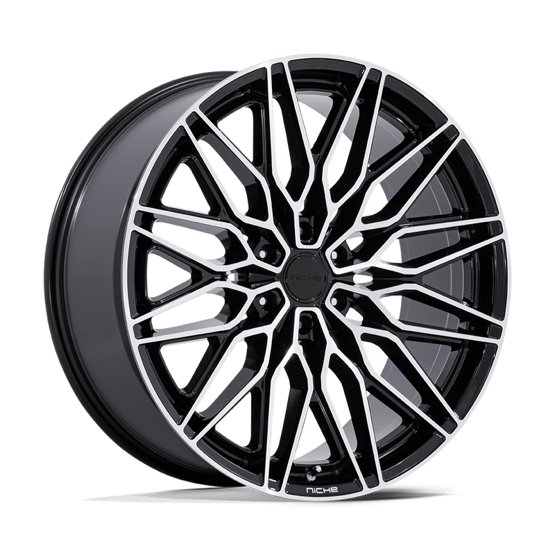 Niche - NC278 CALABRIA 6 - Black - Gloss Black Machined - 20" x 9.5", 30 Offset, 6x139.7 (Bolt pattern), 106.1mm HUB