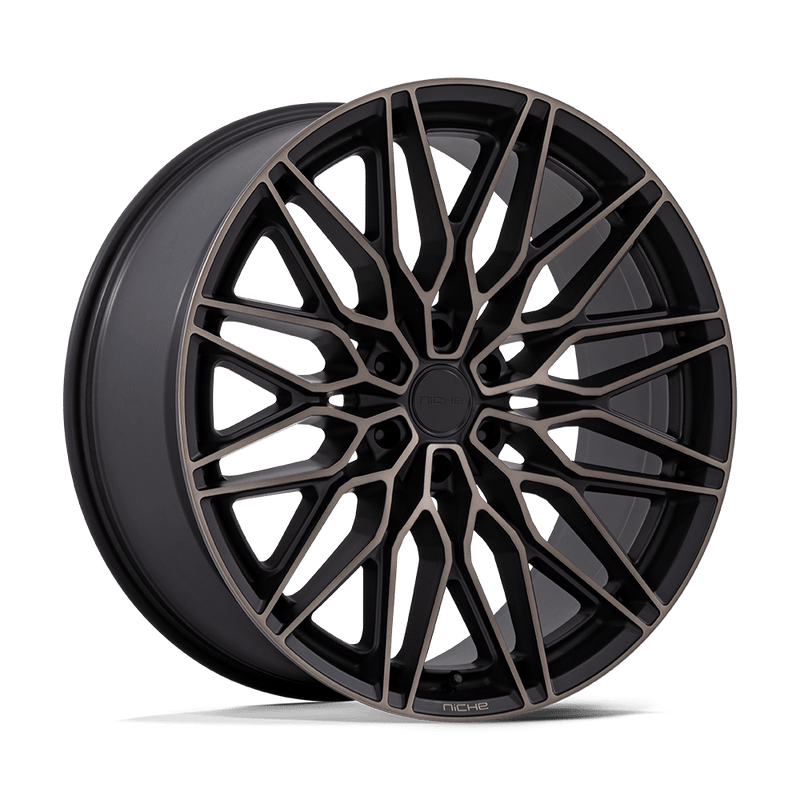 Niche - NC278 CALABRIA 6 - Black - Matte Black Machined with Dark Tint - 20" x 9.5", 30 Offset, 6x139.7 (Bolt pattern), 106.1mm HUB
