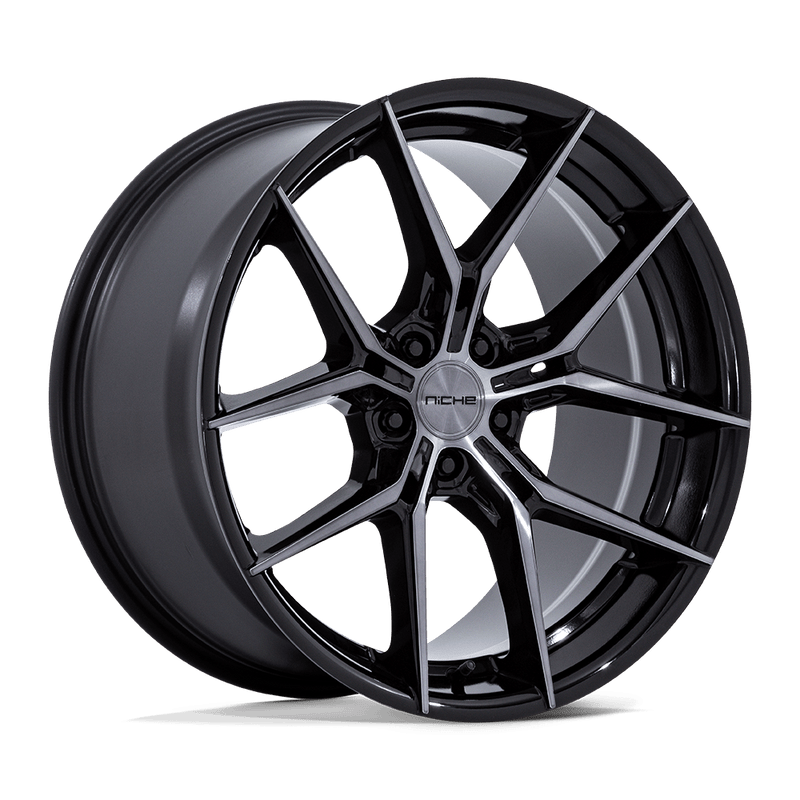 Niche - NC279 PRODIGY 5 - Black - Gloss Black Dark Tinted Clear - 20" x 11", 44 Offset, 5x112 (Bolt pattern), 72.56mm HUB