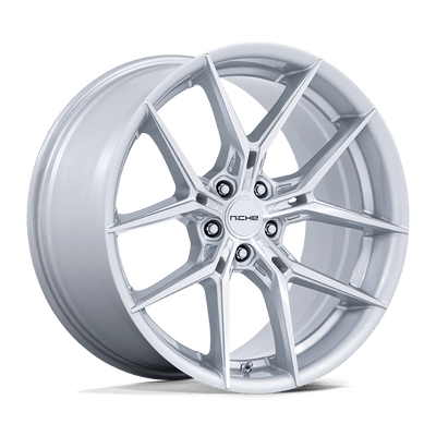 Niche - PRODIGY - Silver - Silver with Machined Face - 19" x 8.5", 38 Offset, 5x120 (Bolt pattern), 66.9mm HUB