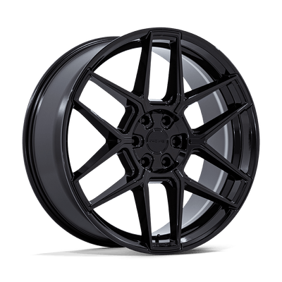 Niche - NC281 RISE - Black - Gloss Black - 24" x 10", 30 Offset, 5x127 (Bolt pattern), 71.5mm HUB