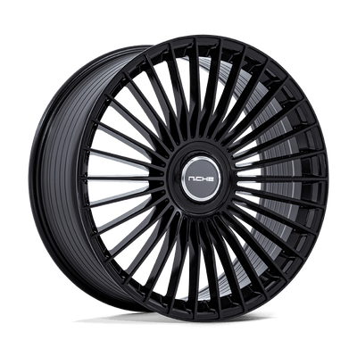 Niche - NC282 SERENE - Black - Gloss Black - 22" x 9", 38 Offset, 5x108/114.3 (Bolt pattern), 72.56mm HUB