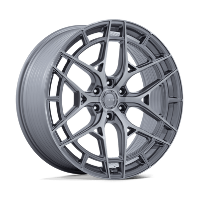 Niche - ADRIA - Grey - Platinum with Brushed Face - 22" x 10", 20 Offset, 6x139.7 (Bolt pattern), 106.1mm HUB