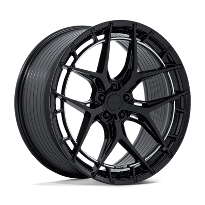 Niche - NC286 RIVIERA - Black - Gloss Black - 20" x 10.5", 38 Offset, 5x120 (Bolt pattern), 72.56mm HUB