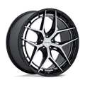 Niche - NC286 RIVIERA - Black - Gloss Black W/ Machined Face - 20" x 10.5", 40 Offset, 5x114.3 (Bolt pattern), 72.56mm HUB