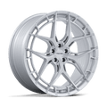 Niche - NC286 RIVIERA - Silver - Gloss Silver W/ Brushed Face - 20" x 11", 43 Offset, 5x120 (Bolt pattern), 72.56mm HUB