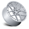 Niche - NC286 RIVIERA - Silver - Gloss Silver W/ Brushed Face - 22" x 9", 27 Offset, 5x120 (Bolt pattern), 74.1mm HUB