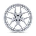 Niche - NC286 RIVIERA - Silver - Gloss Silver W/ Brushed Face - 22" x 9", 27 Offset, 5x120 (Bolt pattern), 74.1mm HUB