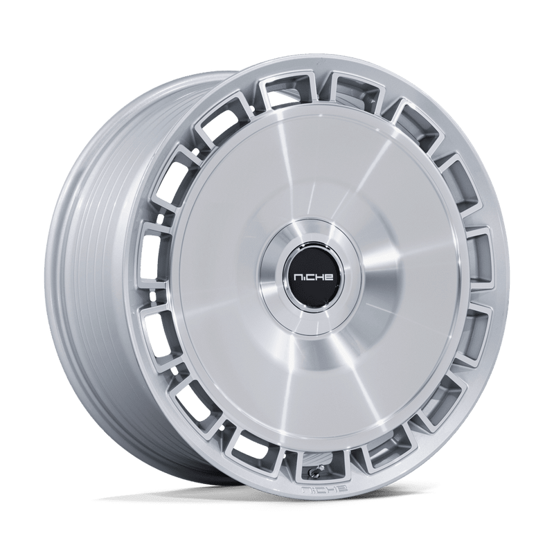 Niche - NC287 VENICE - Silver - GLOSS SILVER W/ MACHINED FACE - 20" x 9", 35 Offset, 5x112, 114.3 (Bolt Pattern), 72.56mm HUB