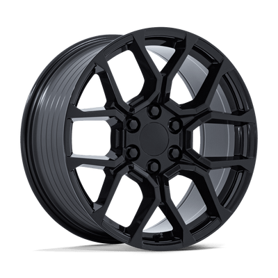 OE Creations - PR233 - Black - Gloss Black - 20" x 9", 24 Offset, 6x139.7 (Bolt pattern), 78.1mm HUB