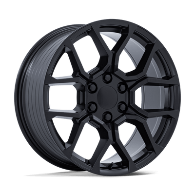 OE Creations - PR233 - Black - Satin Black - 22" x 9", 28 Offset, 6x139.7 (Bolt pattern), 78.1mm HUB