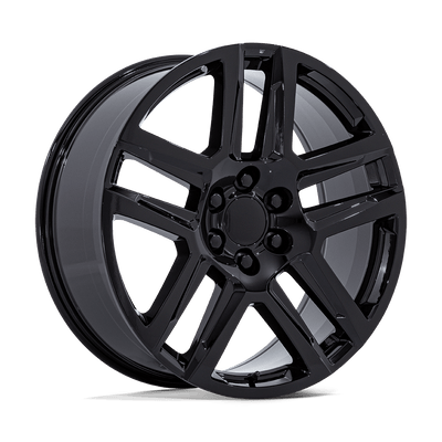 OE Creations - PR203 - Black - Gloss Black - 22" x 9", 28 Offset, 6x139.7 (Bolt pattern), 78.1mm HUB