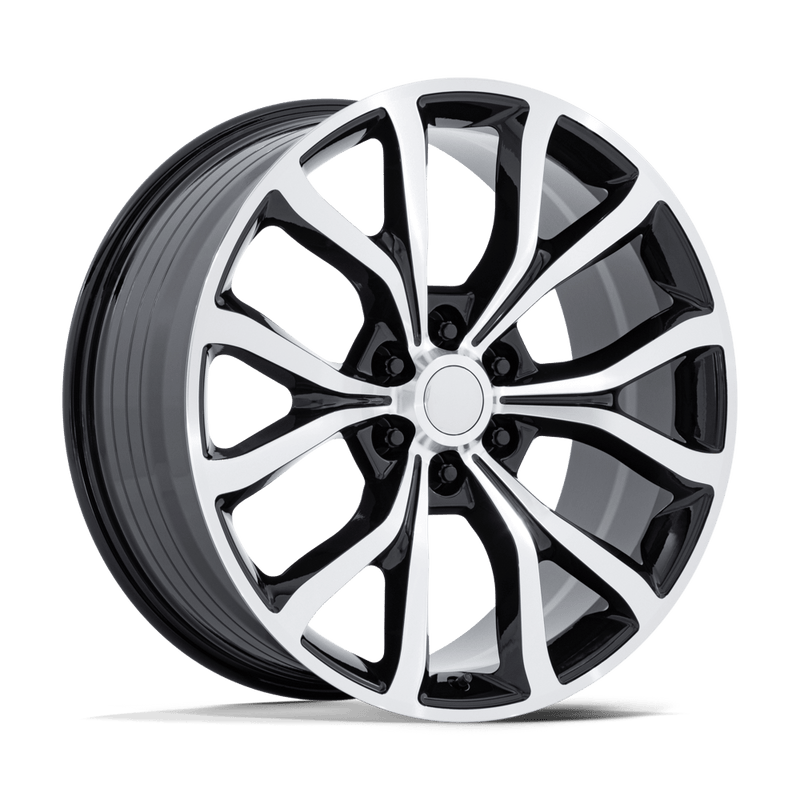 OE Creations - PR230 - Black - Gloss Black with Machined Face - 24" x 10", 31 Offset, 6x135 (Bolt pattern), 87.1mm HUB