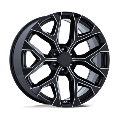 OE Creations - PR177 - Black - Gloss Black Milled - 26" x 10", 24 Offset, 6x139.7 (Bolt pattern), 78.1mm HUB