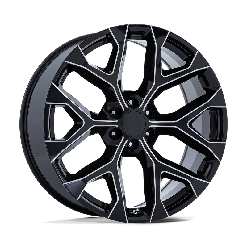 OE Creations - PR177 - Black - Gloss Black Milled - 26" x 10", 24 Offset, 6x139.7 (Bolt pattern), 78.1mm HUB