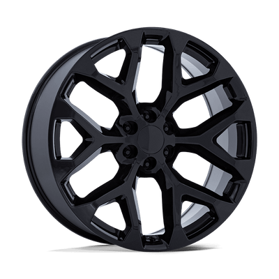 OE Creations - PR177 - Black - GLOSS BLACK - 22" x 9", 24 Offset, 6x139.7 (Bolt Pattern), 78.1mm HUB