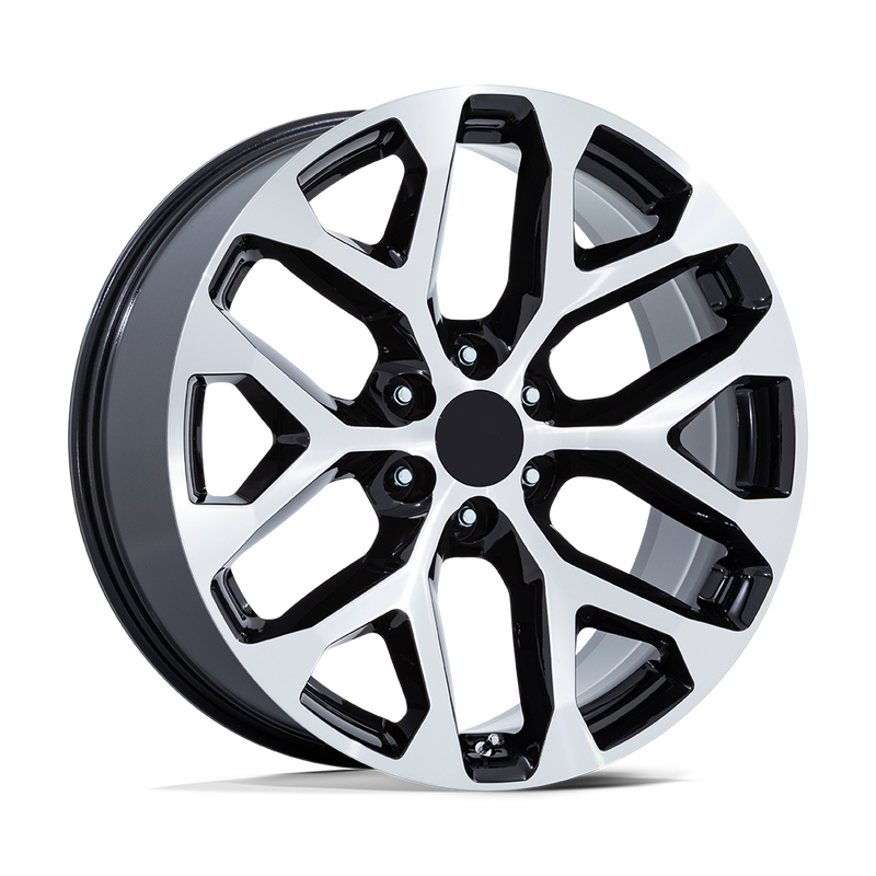 OE Creations - PR177 - Black - Gloss Black Machined Face - 26" x 10", 24 Offset, 6x139.7 (Bolt pattern), 78.1mm HUB