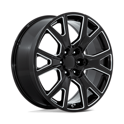 OE Creations - PR199 - Black - Gloss Black Milled - 26" x 10", 31 Offset, 6x139.7 (Bolt pattern), 78.10mm HUB