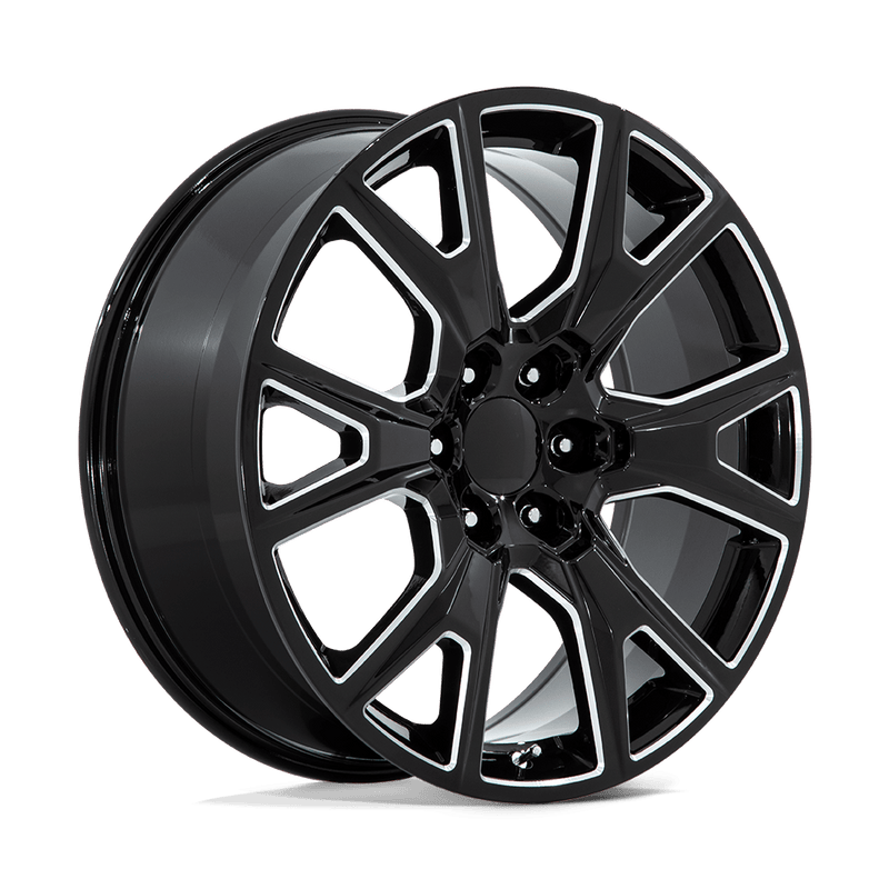 OE Creations - PR199 - Black - Gloss Black Milled - 26" x 10", 31 Offset, 6x139.7 (Bolt pattern), 78.10mm HUB