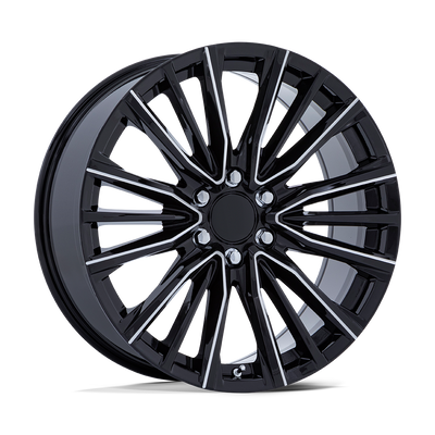 OE Creations - PR223 - Black - Gloss Black Milled - 24" x 10", 28 Offset, 6x139.7 (Bolt pattern), 78.1mm HUB