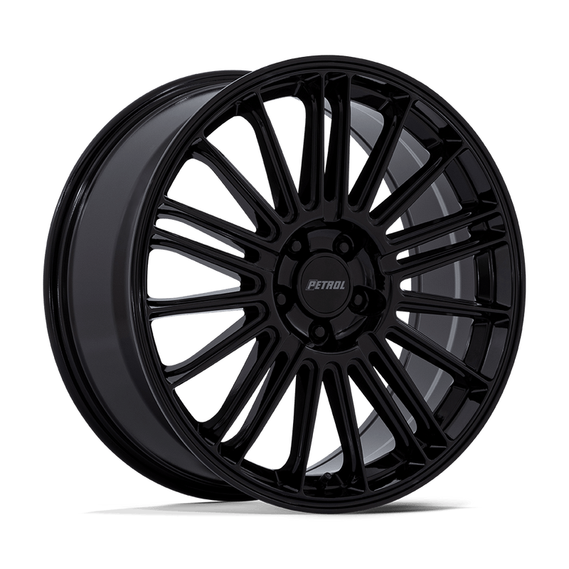 Petrol Wheels - PE001 P1D - Black - Gloss Black - 19" x 8", 40 Offset, 5x112 (Bolt pattern), 72.56mm HUB