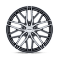 Petrol Wheels - PE004 P3E - Gunmetal - Gloss Gunmetal Brs-Mach Face - 20" x 8.5", 35 Offset, 5x120 (Bolt pattern), 74.1mm HUB