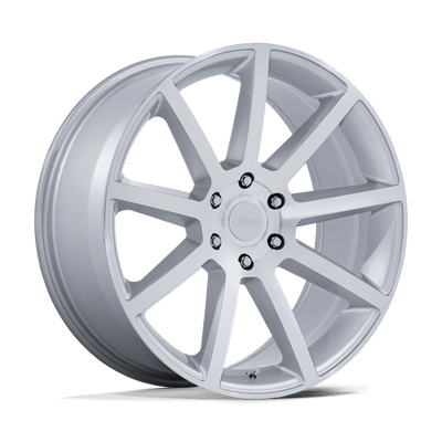 Petrol Wheels - P6E - Silver - Gloss Silver with Machined Face - 22" x 9.5", 25 Offset, 6x139.7 (Bolt pattern), 106.1mm HUB