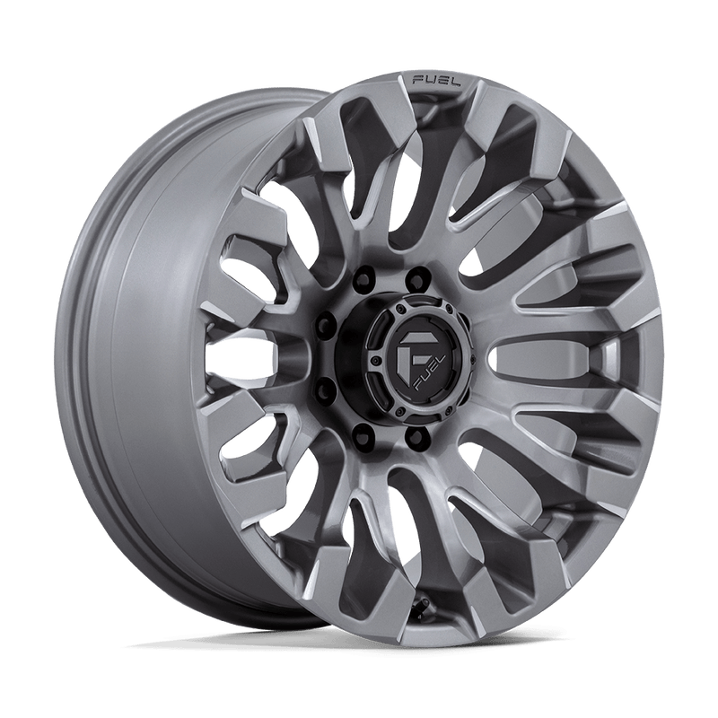 Fuel - D830 QUAKE - Gunmetal - Platinum - 20" x 9", 1 Offset, 8x180 (Bolt pattern), 124.2mm HUB