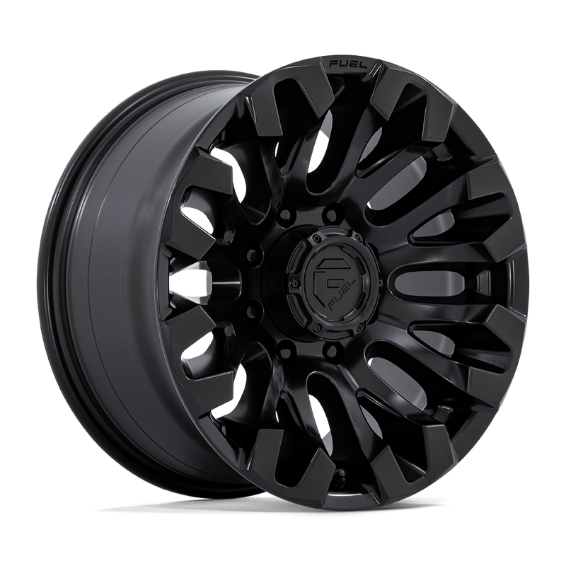 Fuel - D831 QUAKE - Black - Blackout - 18" x 9", 1 Offset, 8x165.1 (Bolt pattern), 125.1mm HUB