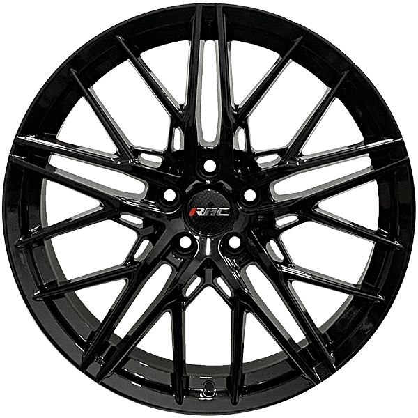 RAC Replica - RR11 - Black - Gloss Black - 19" x 9", 24 Offset, 5x120 (Bolt Pattern), 72.6mm HUB
